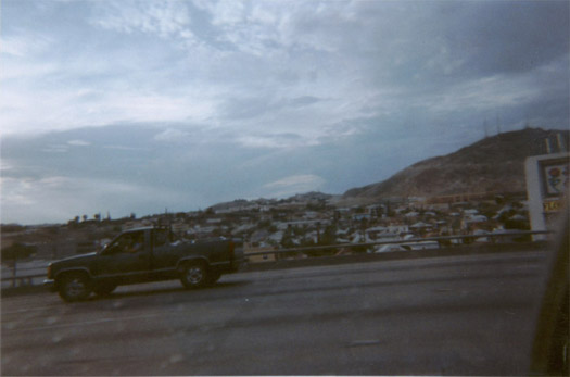 It looked a lot better in real life. A blurry picture taken from a speeding car doesn't really do El Paso justice.